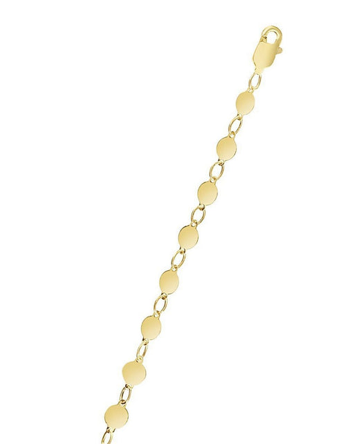 Load image into Gallery viewer, 14K Yellow Gold Polished Circle Station Necklace
