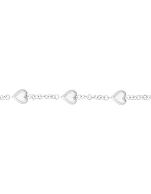 Load image into Gallery viewer, Sterling Silver Triple Heart Bracelet
