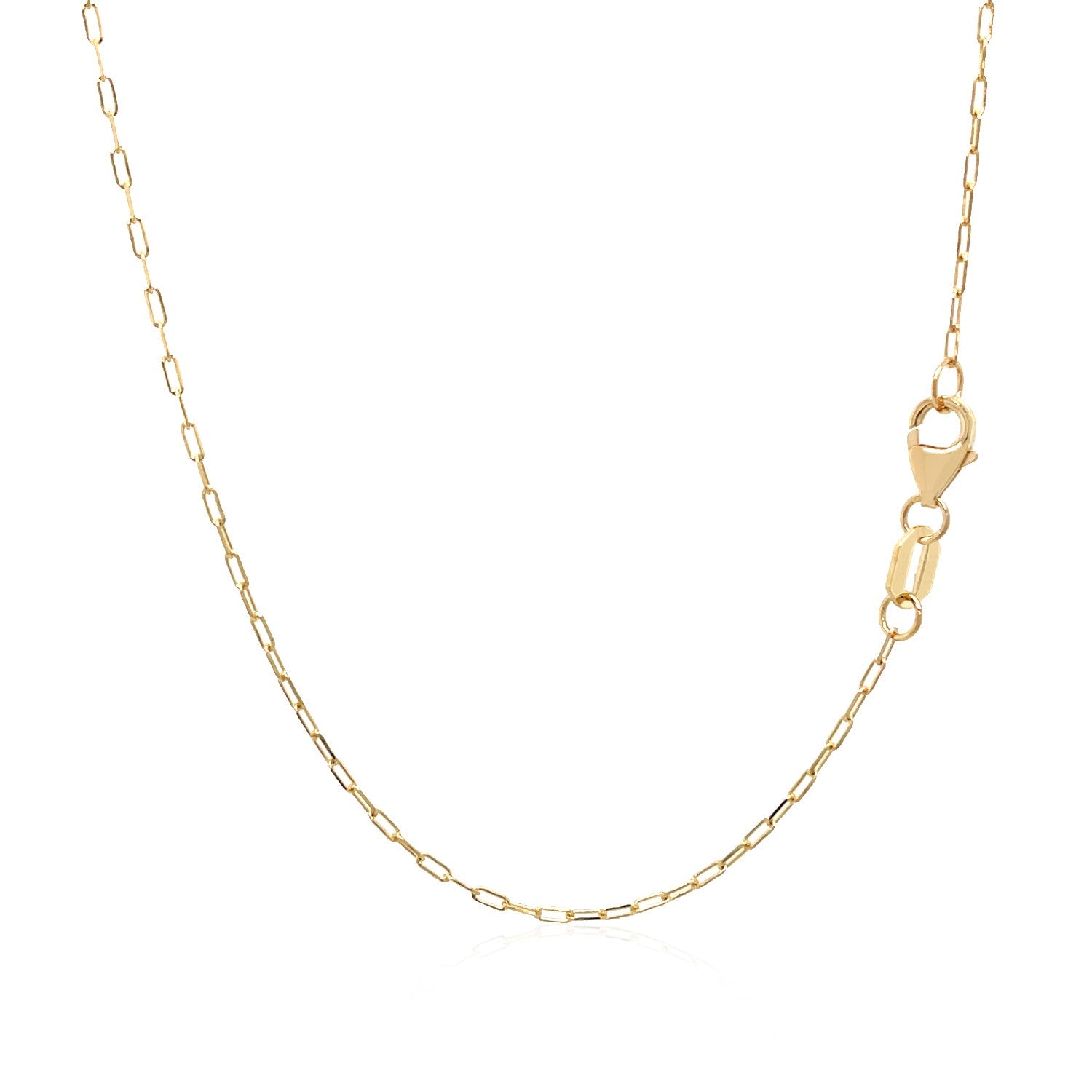 14K Yellow Gold Polished Butterfly and Bead Necklace 18 in
