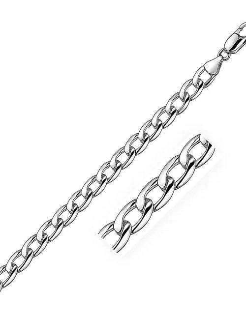 Load image into Gallery viewer, Sterling Silver 7.2mm Curb Link Bracelet

