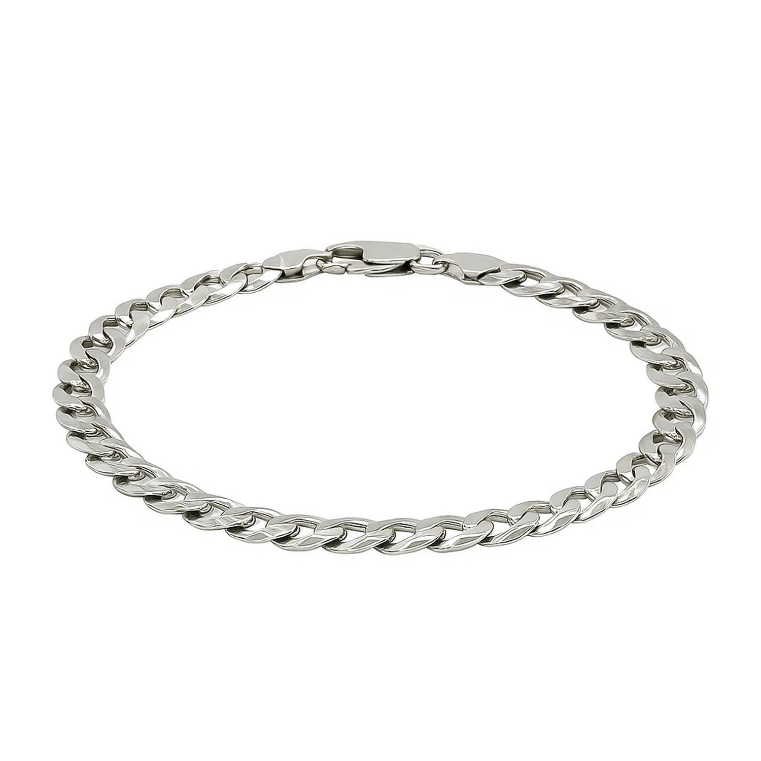 Sterling Silver 7.2mm Curb Link Bracelet