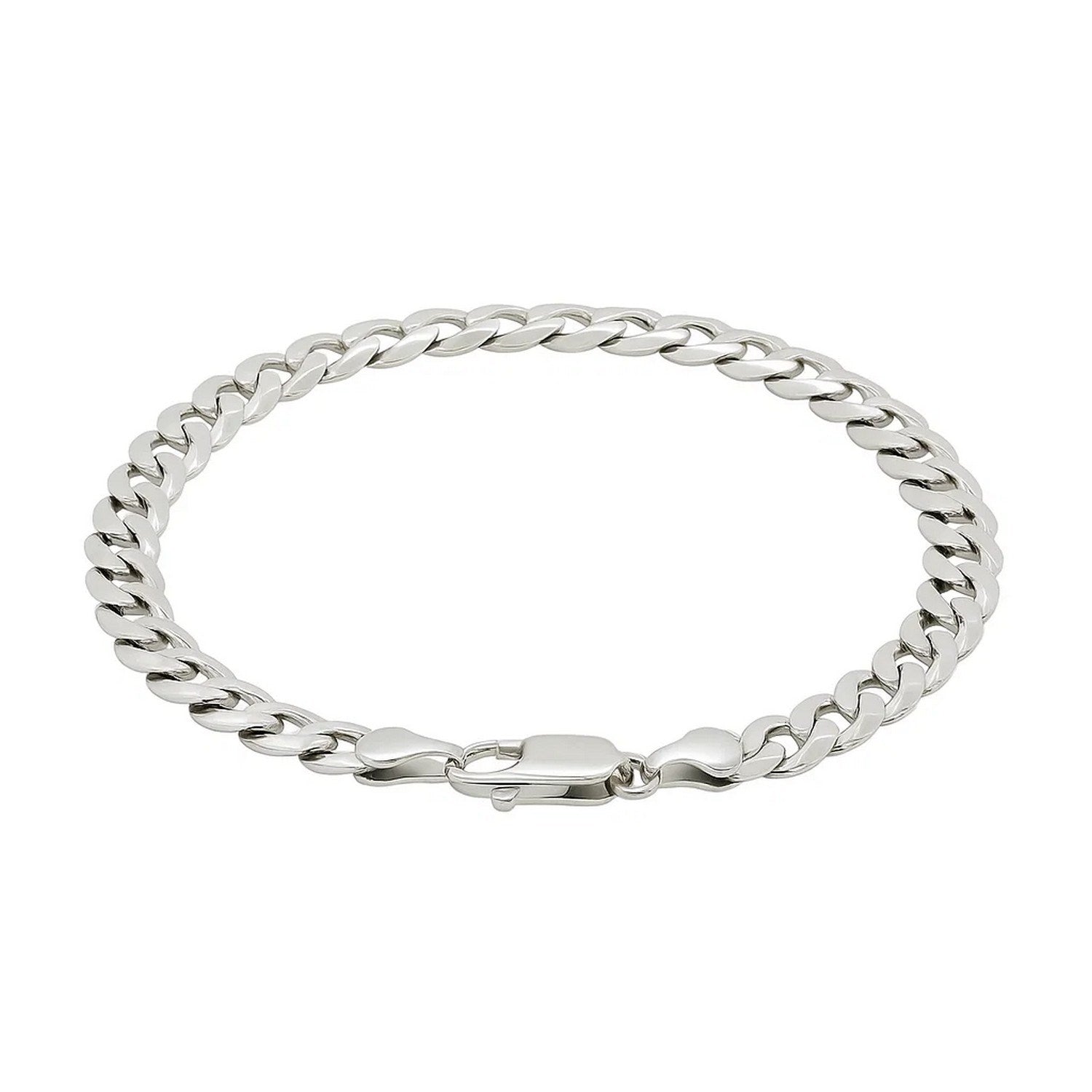 Sterling Silver 7.2mm Curb Link Bracelet