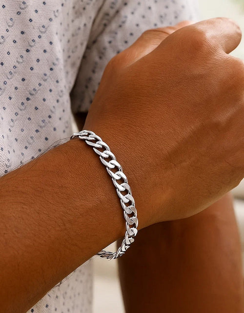 Load image into Gallery viewer, Sterling Silver 7.2mm Curb Link Bracelet
