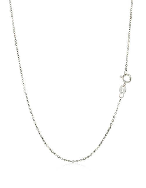 Load image into Gallery viewer, 14K White Gold Polished Mini Heart Necklace 18 Inch
