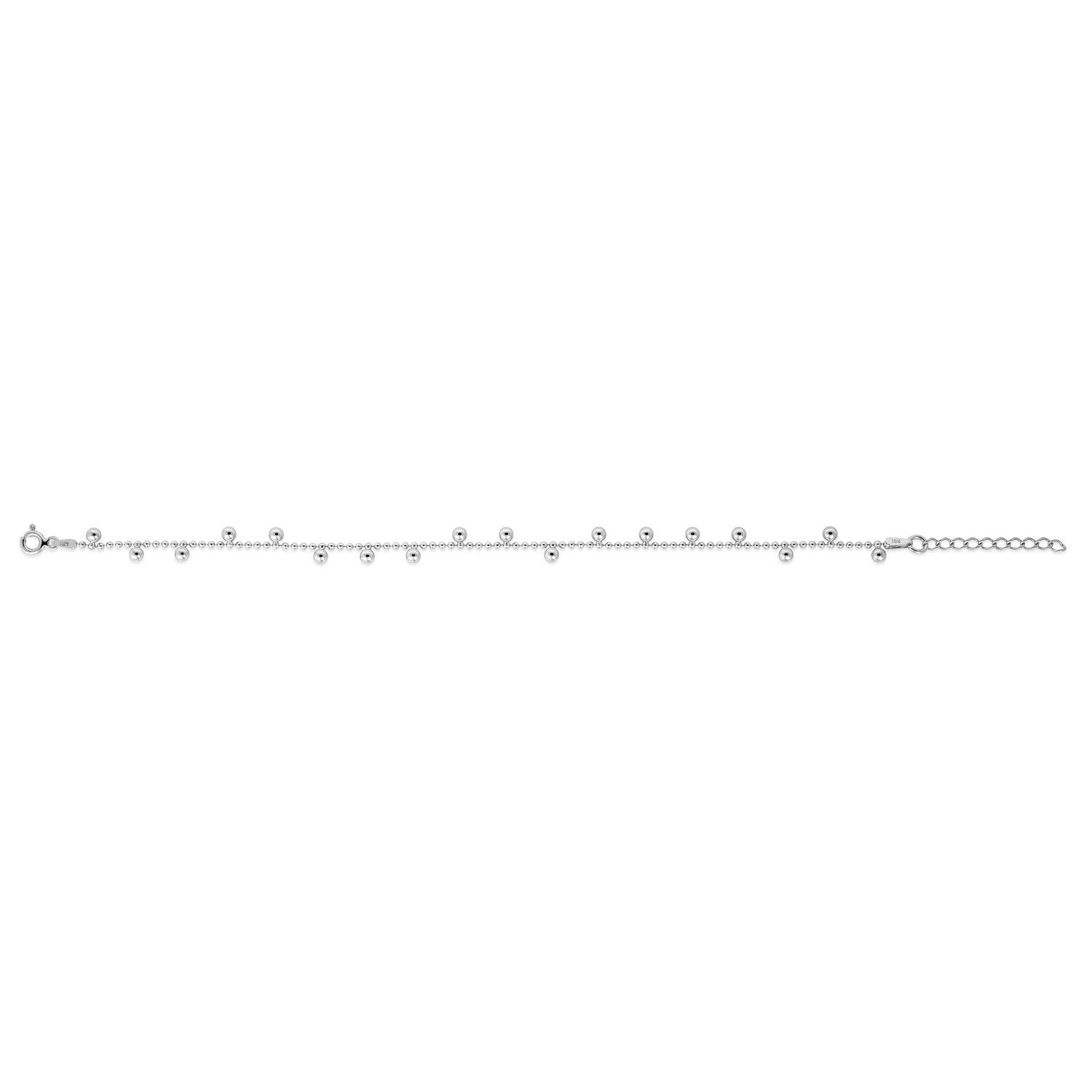 Sterling Silver Drop Bead Bracelet