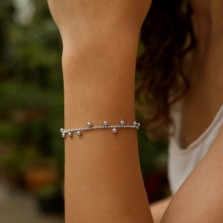 Sterling Silver Drop Bead Bracelet