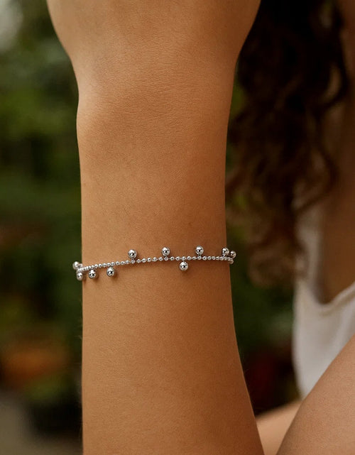 Load image into Gallery viewer, Sterling Silver Drop Bead Bracelet
