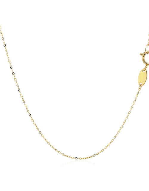Load image into Gallery viewer, 14K Yellow Gold Peace Symbol Pendant Necklace 17 Inch
