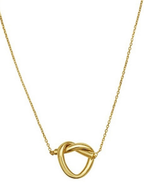 Load image into Gallery viewer, 14K Yellow Gold Love Knot Necklace 18 Inch + 2 Inch Extender
