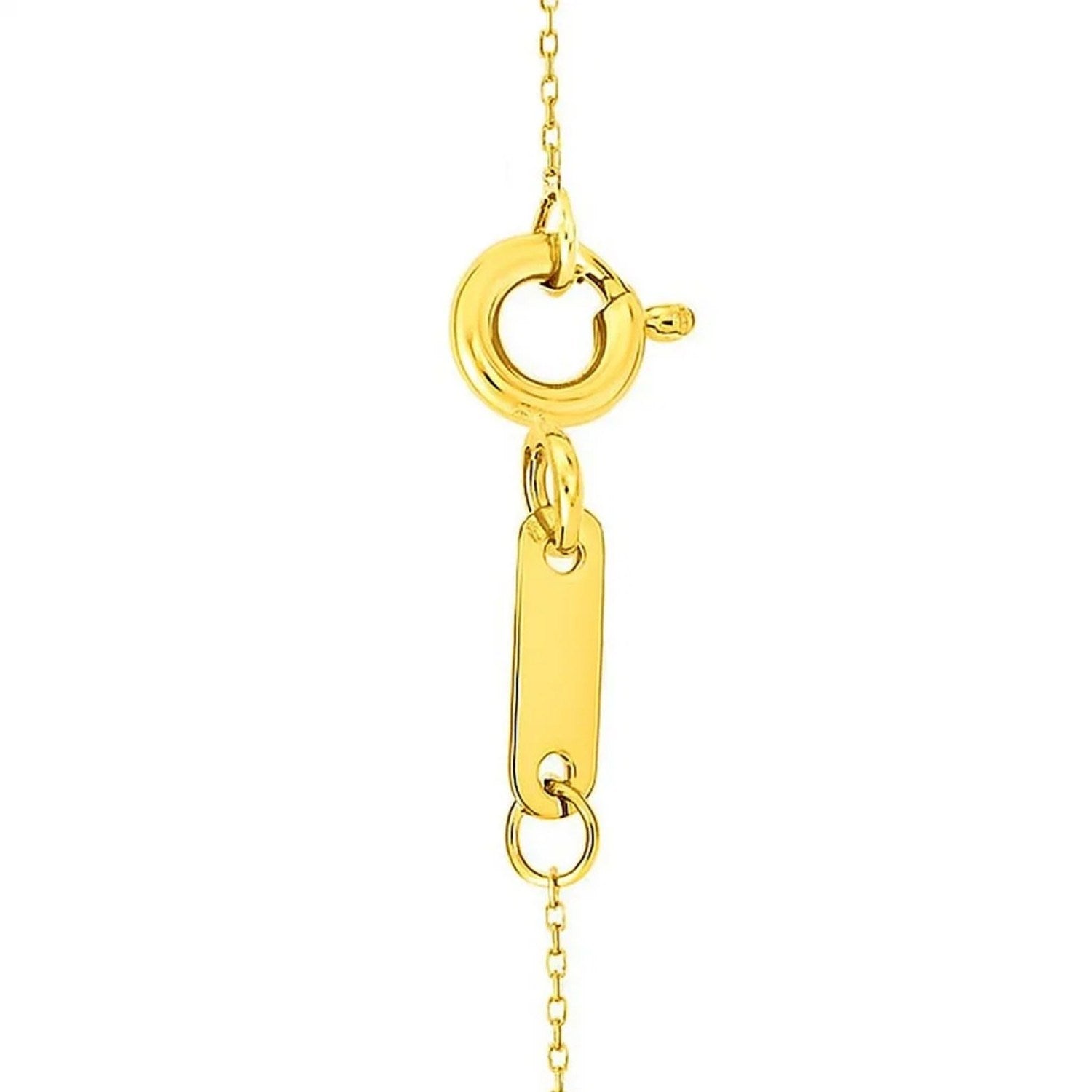 14K Yellow Gold Interlocking Double Circle Necklace