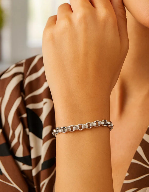 Load image into Gallery viewer, Sterling Silver Rolo Link Bracelet
