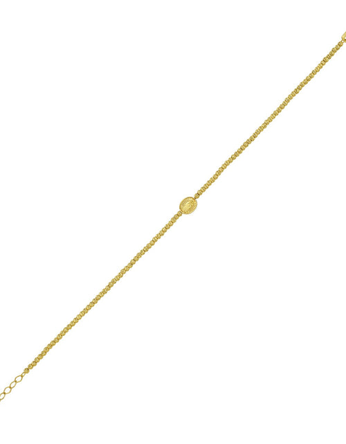 Load image into Gallery viewer, 14k Yellow Gold Virgin Mary Medal Bracelet – 8 Inches
