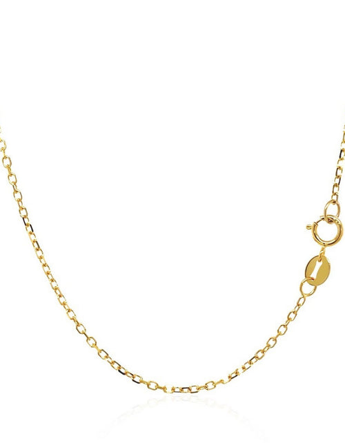 Load image into Gallery viewer, 14K Yellow Gold Round Citrine Bezel Necklace 17 Inch
