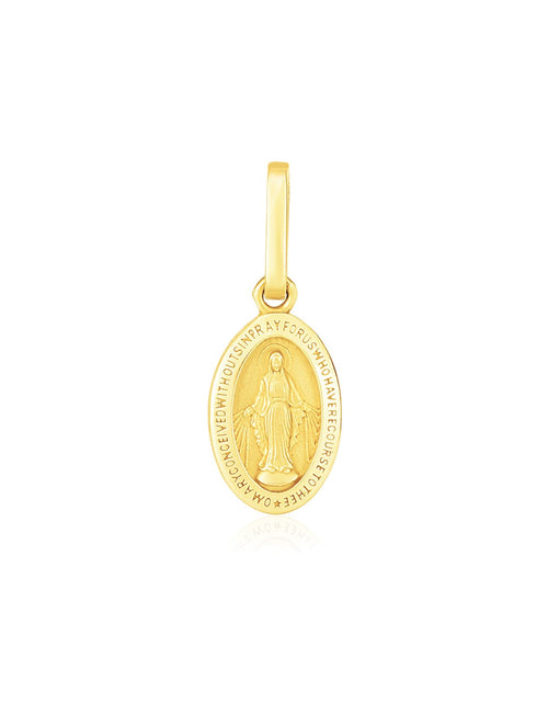 Load image into Gallery viewer, 14K Yellow Gold Miraculous Medal Pendant
