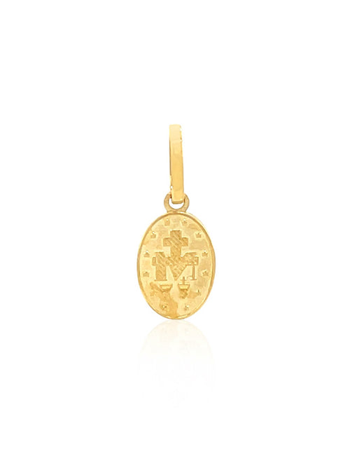 Load image into Gallery viewer, 14K Yellow Gold Miraculous Medal Pendant
