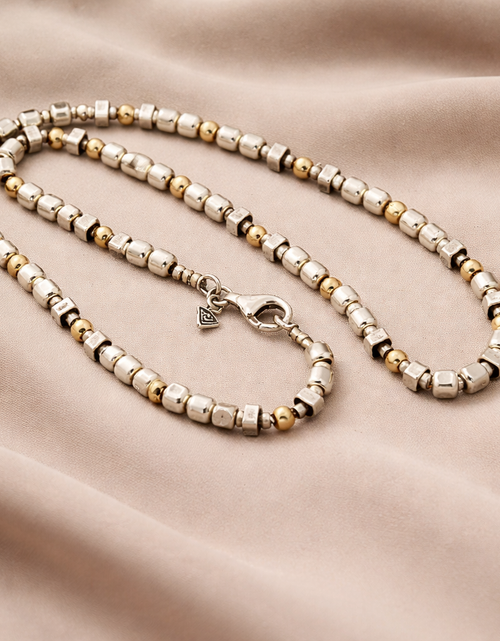 Load image into Gallery viewer, Pre-Owned Silpada Sterling Silver / Gold Filled Bead Necklace - Retired Design
