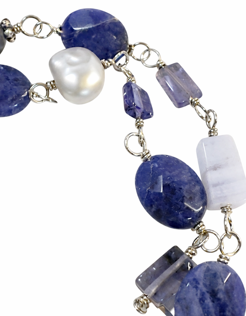 Load image into Gallery viewer, Pre-Owned Silpada Silver Blue Necklace - Retired Design
