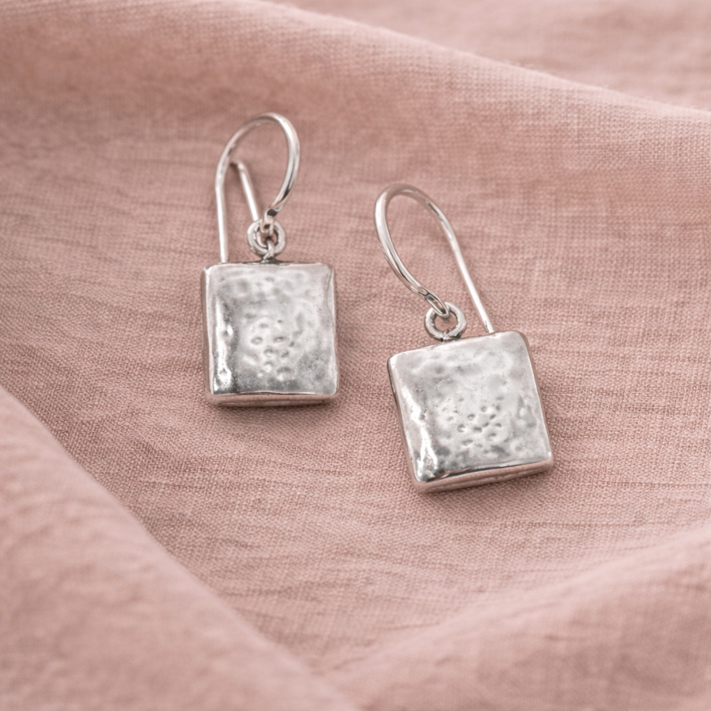 Pre-Owned Silpada Sterling Silver Square Earrings