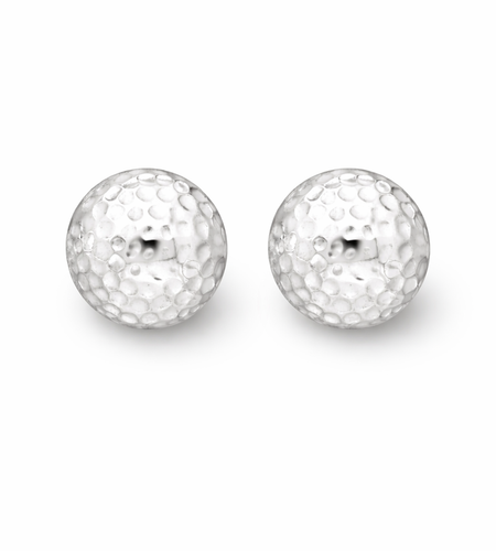 925 Sterling Silver “Soft Hammered Dome Stud” Earrings – Minimalist Textured Studs