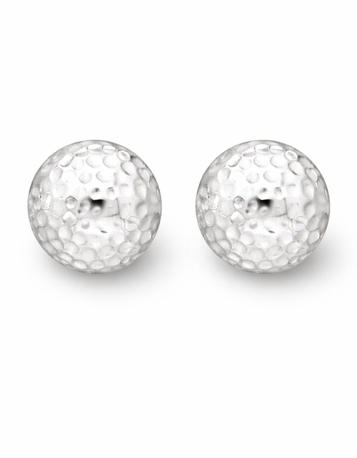 Load image into Gallery viewer, 925 Sterling Silver “Soft Hammered Dome Stud” Earrings – Minimalist Textured Studs
