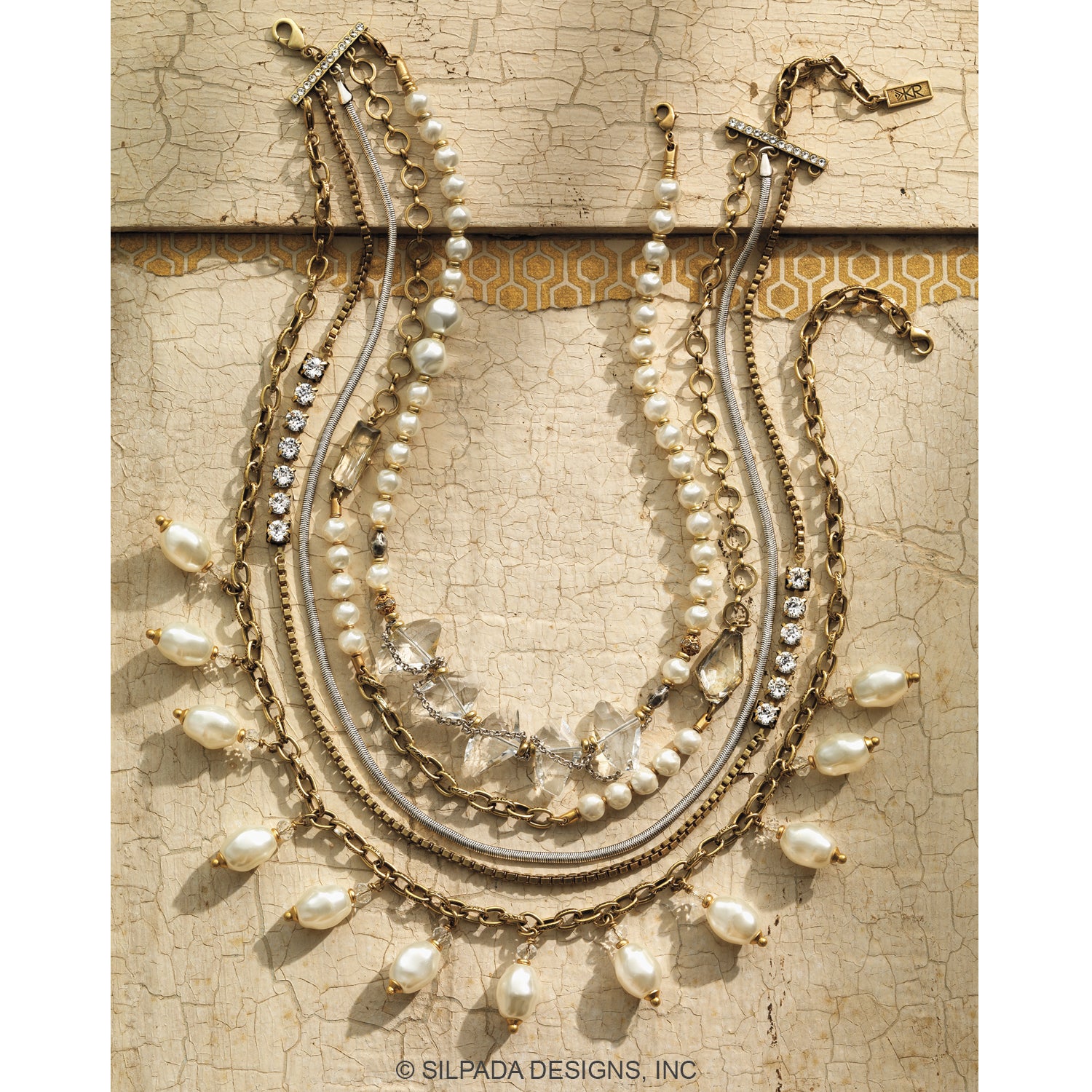 Pre-Owned Silpada's K&R Collection Practical Pearls Convertible Multi-Strand Necklace - Retired Design