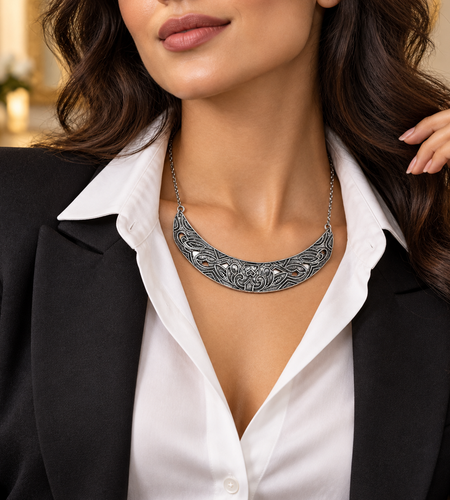 Pre-Owned Silpada's "Ahead of the Curve Necklace" - Retired Design