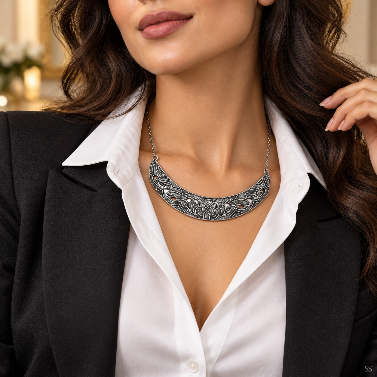 Pre-Owned Silpada's "Ahead of the Curve Necklace" - Retired Design
