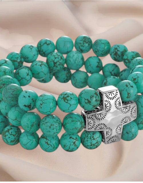 Load image into Gallery viewer, Pre-Owned Silpada DEVOTION Stretch Bracelet - Retired Design
