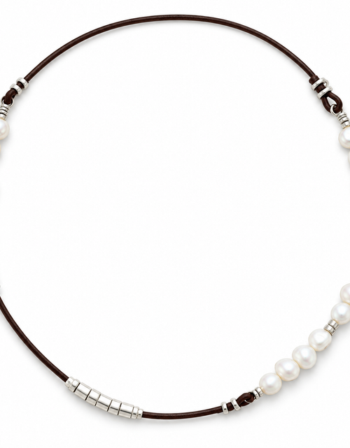 Load image into Gallery viewer, Pre-Owned Silpada Leather &amp; Silver Necklace - Retired Design
