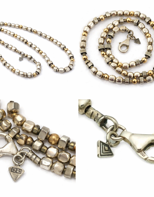 Load image into Gallery viewer, Pre-Owned Silpada Sterling Silver / Gold Filled Bead Necklace - Retired Design
