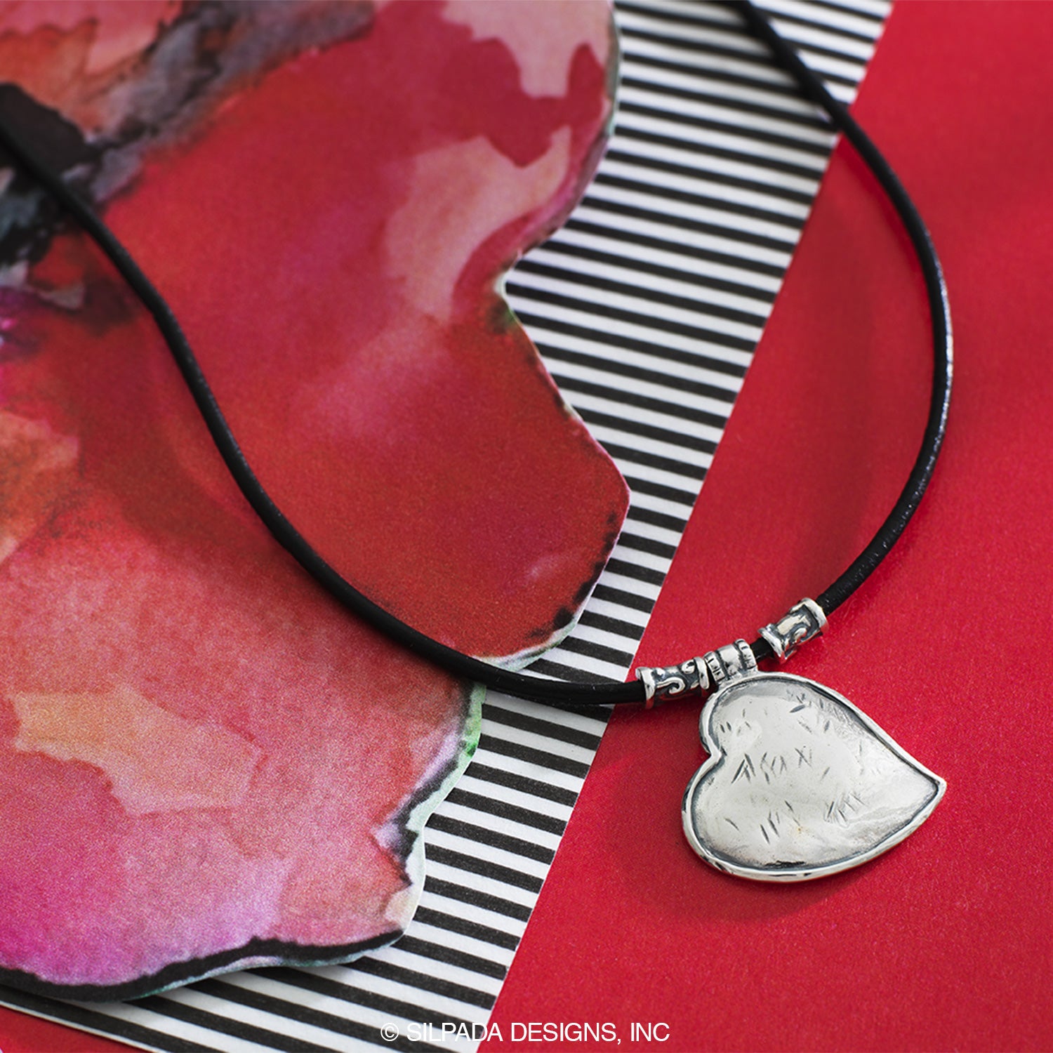 Pre-Owned Silpada "You’ve Got Heart" Necklace - Retired Design