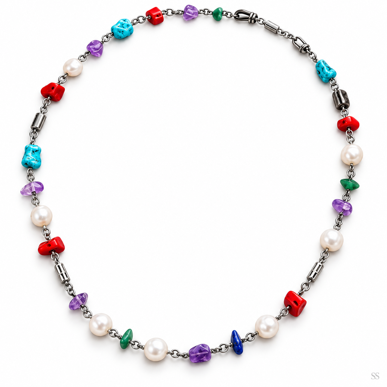 Pre-Owned Silpada Multi-Stone Necklace - Retired Design