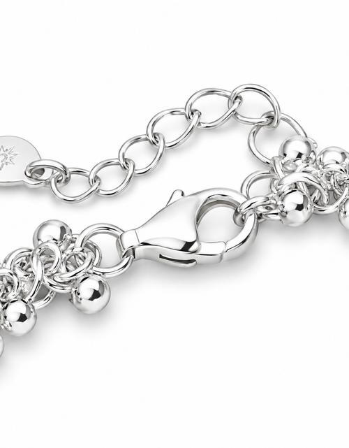 Load image into Gallery viewer, 925 Sterling “Silver Cascade” Bracelet – Textured Statement Chain
