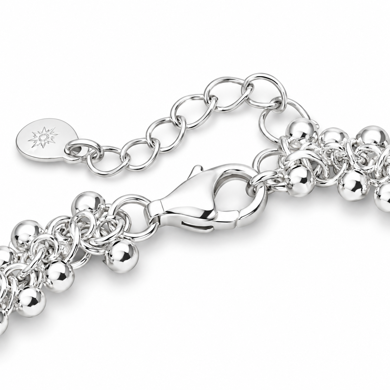 925 Sterling “Silver Cascade” Bracelet – Textured Statement Chain
