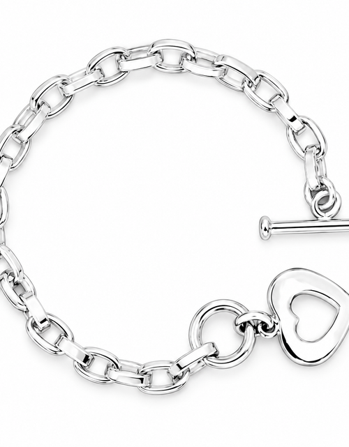 Load image into Gallery viewer, Pre-Owned Silpada Sterling Silver Link/Heart Charm - Retired Design
