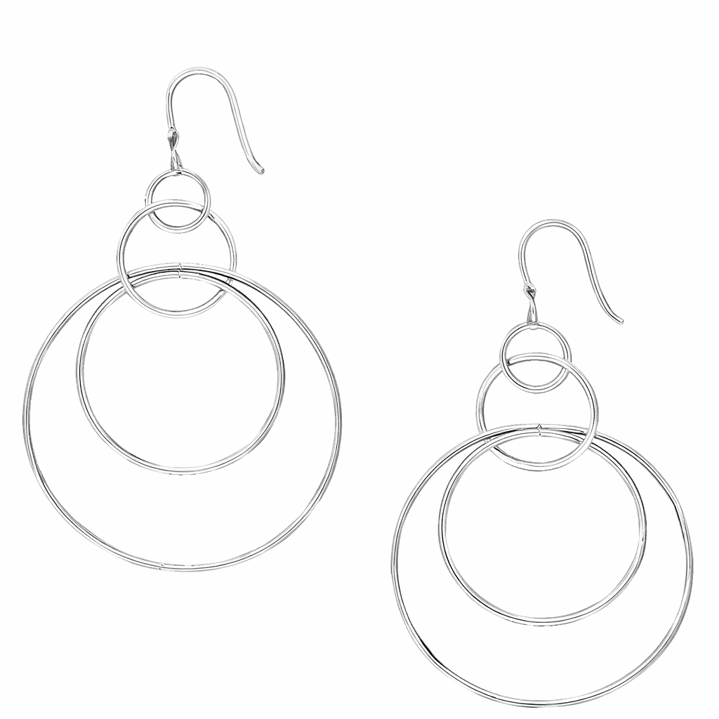 Pre-Owned Silpada SPACE OUT CIRCLES Earrings