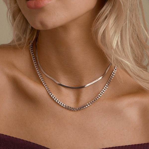 925 Sterling Silver Milano Curb Chain Necklace