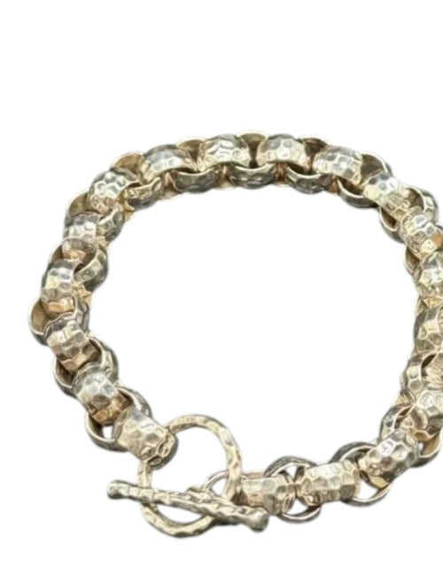 Load image into Gallery viewer, Pre-Owned Silpada Hammered Link Bracelet - Retired Design
