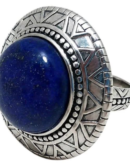Load image into Gallery viewer, Pre-Owned Silpada Peruvian Ring|Sterling Silver Natural Lapis Lazuli Statement Ring R3270
