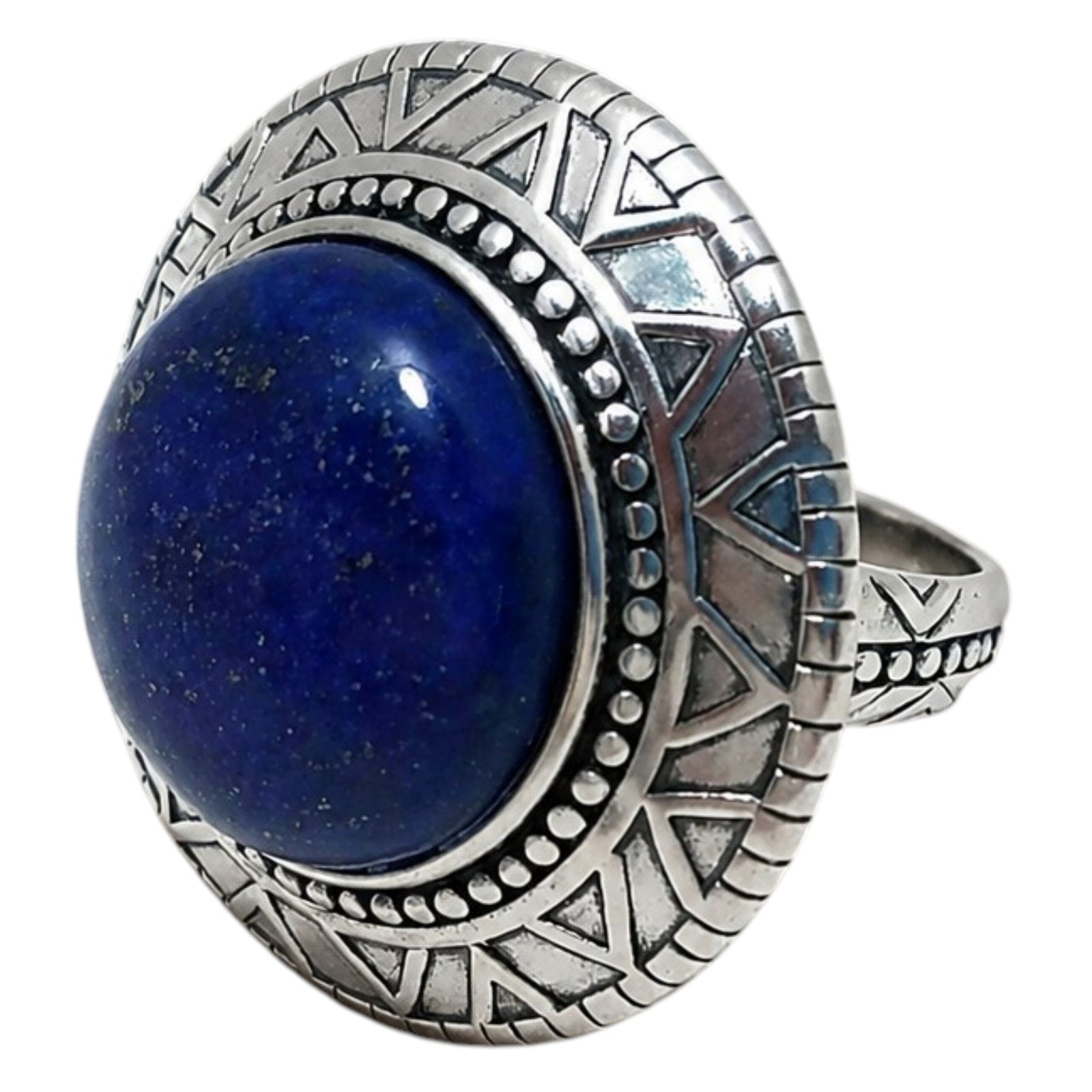 Pre-Owned Silpada Peruvian Ring|Sterling Silver Natural Lapis Lazuli Statement Ring R3270