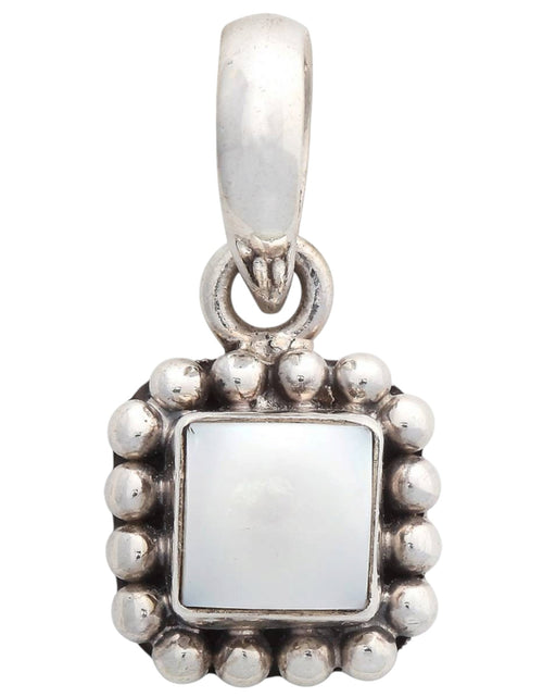 Load image into Gallery viewer, Pre-Owned Silpada Freshwater Pearl Button Frame Pendant Sterling Silver – S1211
