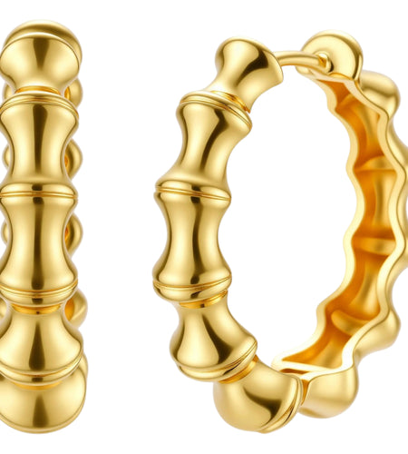Simply Savvy Bamboo Segment Hoops