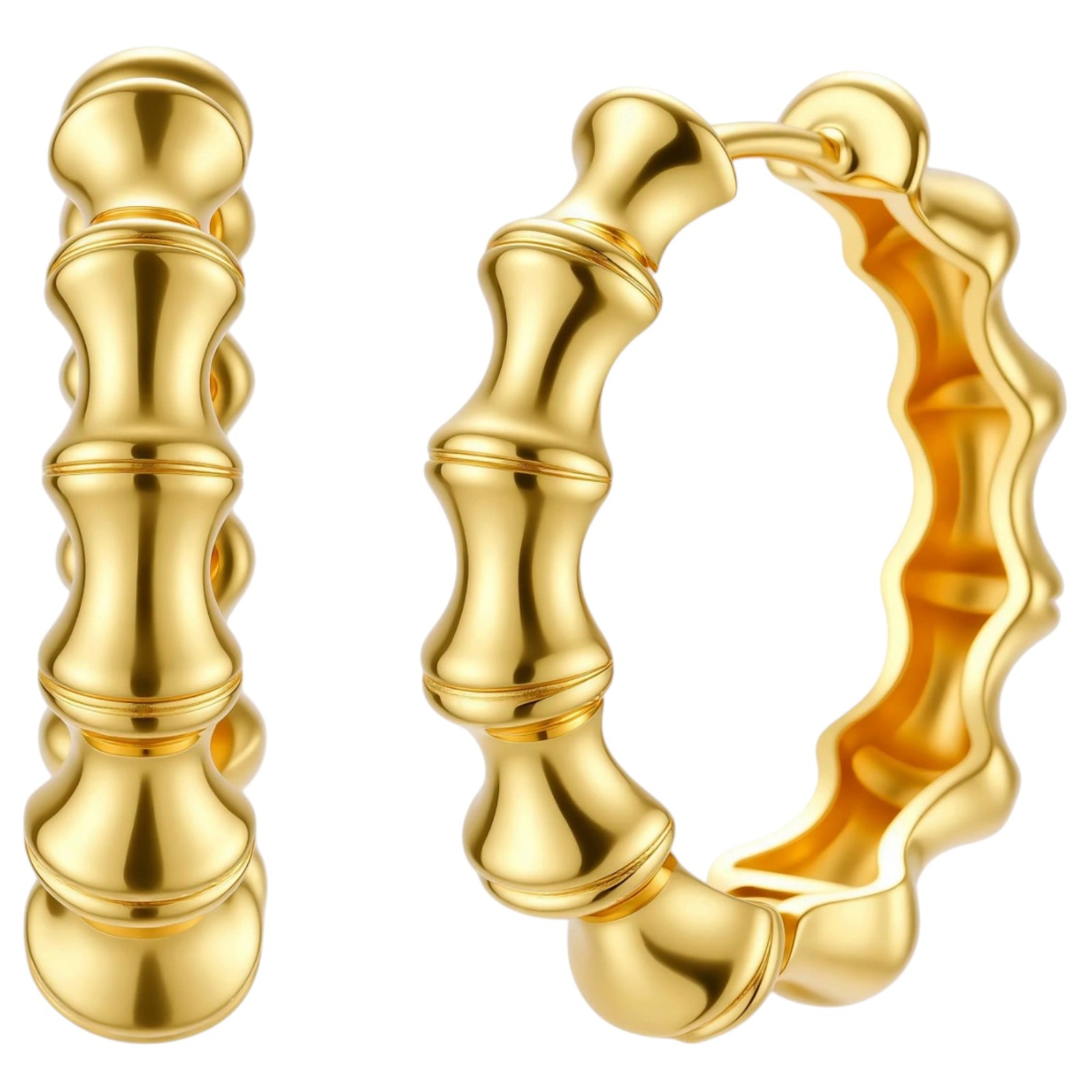 Simply Savvy Bamboo Segment Hoops