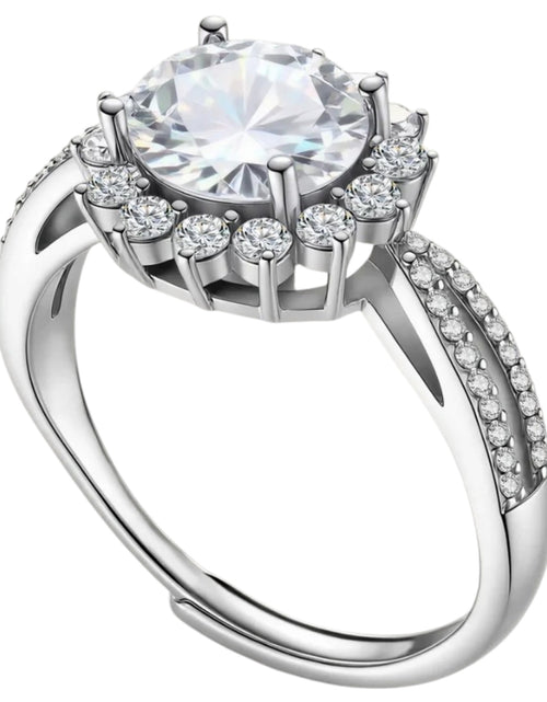 Load image into Gallery viewer, Simply Savvy Stellar Halo Moissanite Ring
