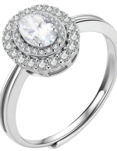 Load image into Gallery viewer, Simply Savvy Double Halo Promise Moissanite Ring
