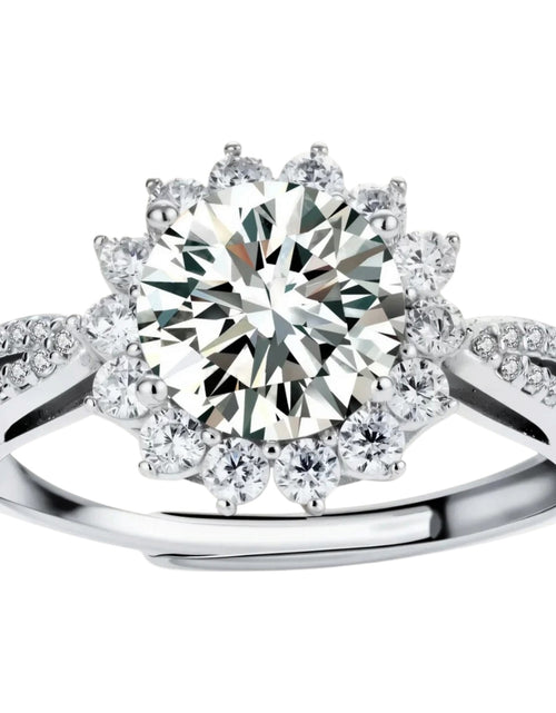 Load image into Gallery viewer, Simply Savvy Stellar Halo Moissanite Ring
