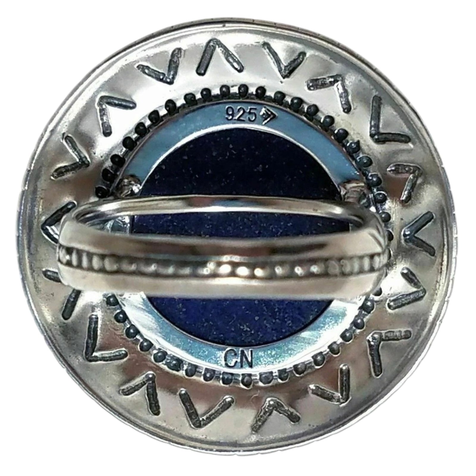 Pre-Owned Silpada Peruvian Ring|Sterling Silver Natural Lapis Lazuli Statement Ring R3270