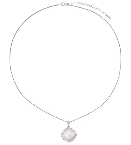 Simply Savvy Halo Pearl Statement Necklace