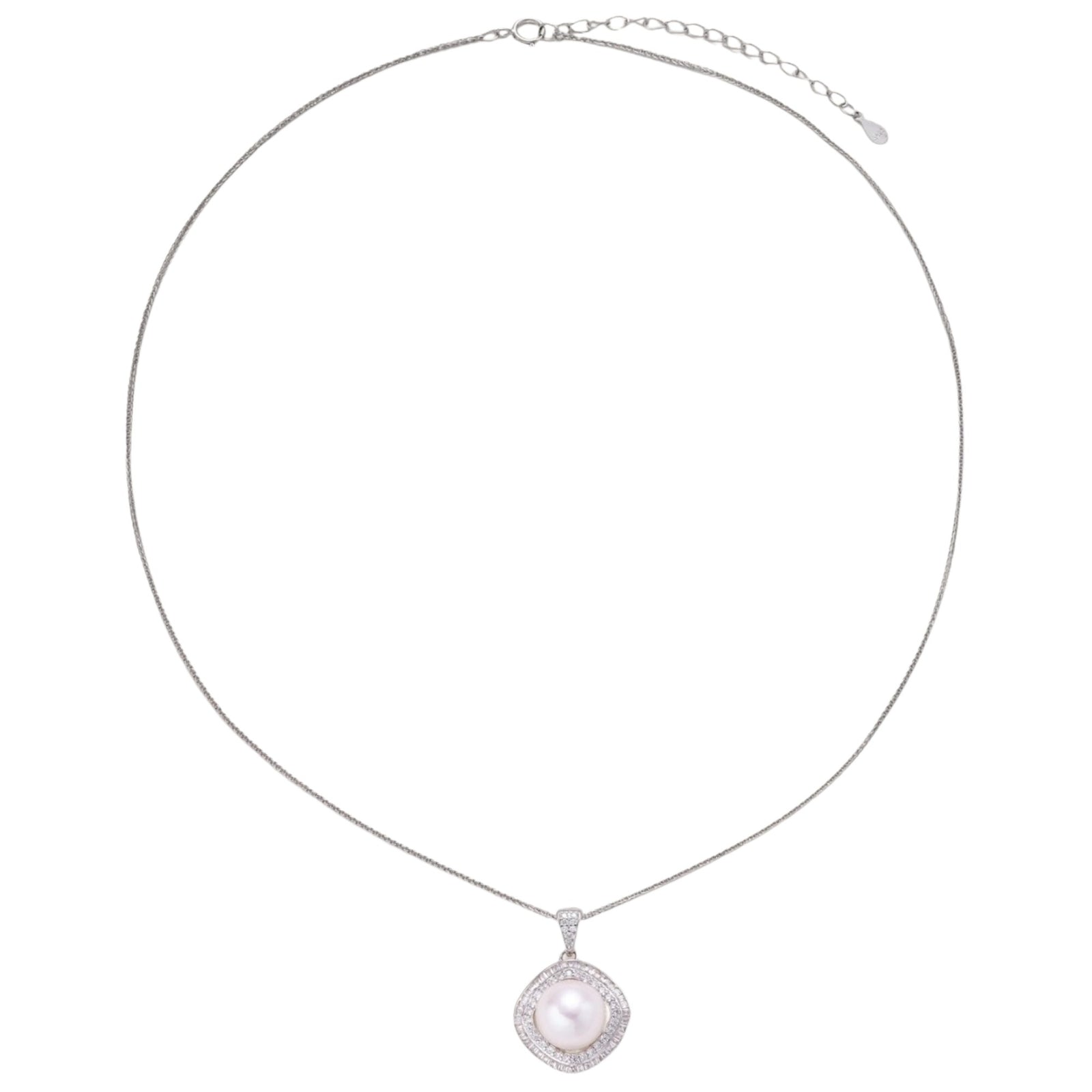 Simply Savvy Halo Pearl Statement Necklace