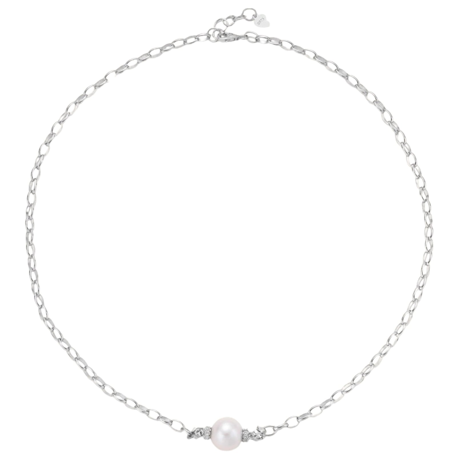 Simply Savvy Luna Pearl Chain Necklace